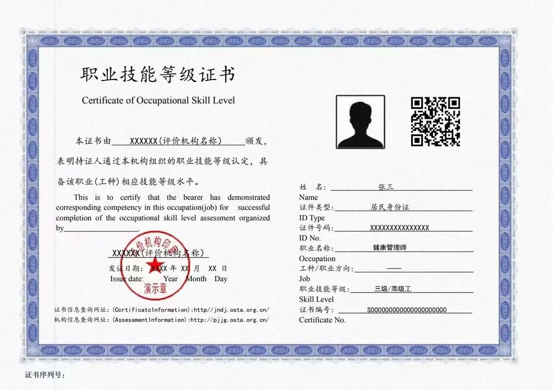 人社职业技能等级证书